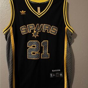 Adidas Spurs Limited Edition Black and Gold Jersey
